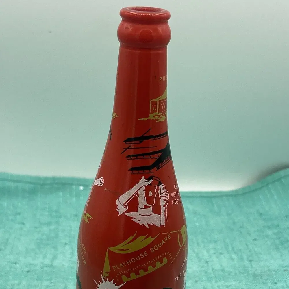 Vintage Cleveland Ohio ABCB Convention Red Owens Illinois Orange Bottle 1956
